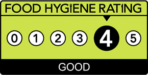 Food Hygiene Rating is: 4