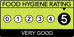 Food Hygiene Rating is: 5